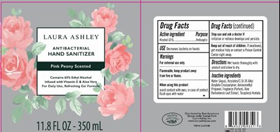 Image Description (Laura Ashley Hand Sanitizer Pink Peony Scented 350 mL 65 Vv)
